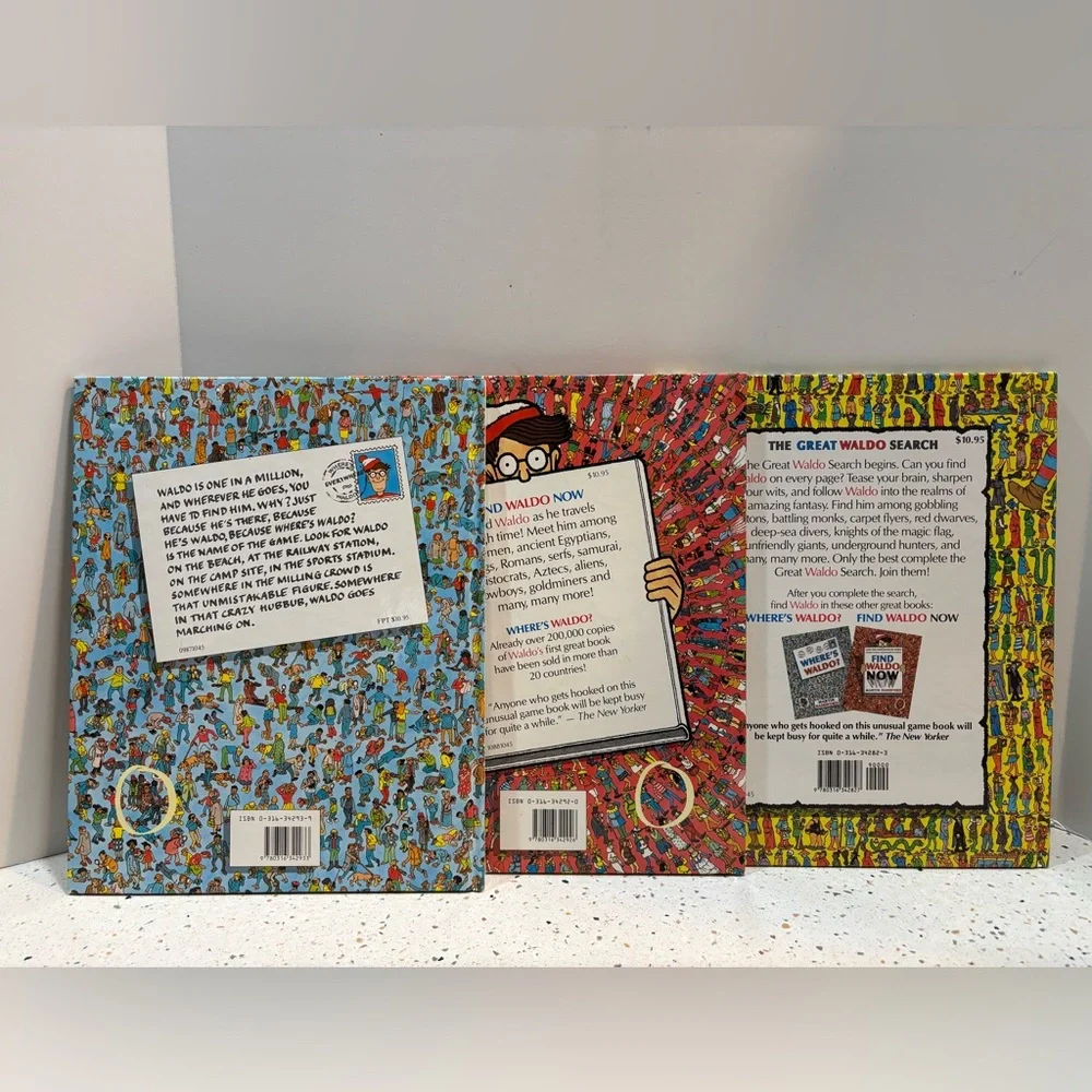 Vintage First Editions 1980s Where’s Waldo Book Lot 3 Titles‎ by Martin Handford